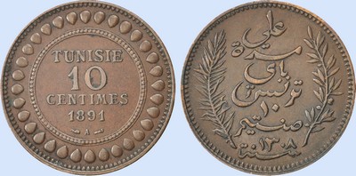10 Centimes 1891